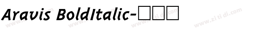 Aravis BoldItalic字体转换